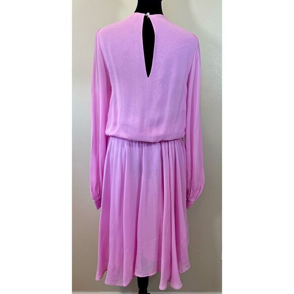 NWOT Studio by Preen Debenham Designer Lavender Long Sleeve Tiered Midi Dress 10 - Picture 3 of 11